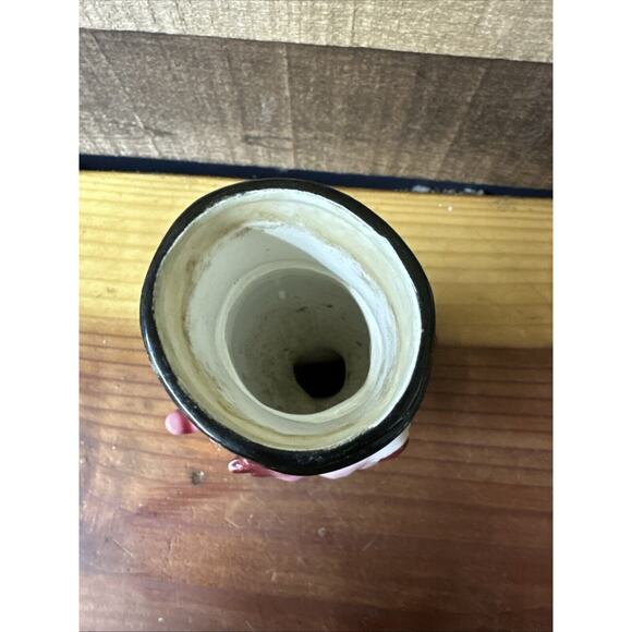 Rare Pink Cat In Top Hat Vase 7” - Picture 7 of 8